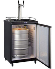 Load image into Gallery viewer, Kegco Keg Dispenser, 2 Faucet, Stainless Steel
