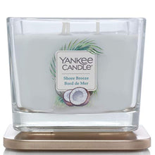 Load image into Gallery viewer, Yankee Candle Elevation Collection with Platform Lid Medium 3-Wick Square Scented Candle, Shore Breeze