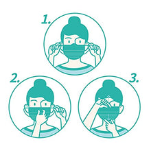 Load image into Gallery viewer, BYD CARE Single Use Disposable 3-Ply Mask, ASTM Level 3, Daily protection for men and women for Home, Office, School, Restaurants, Gyms, Outdoor and Indoor, Box of 50 PCs