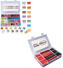 Load image into Gallery viewer, Car Fuses Assortment Kit and Heat Shrink Tubing Kit