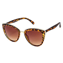 Load image into Gallery viewer, SKYWAY Retro Vintage Cat Eye Sunglasses for Women Fashion Driving Sun Glasses Anti Glare UV400 Protection Large PC Frame Classic Style Round Sunglass (Amber)