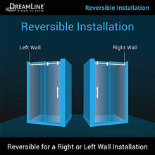 Load image into Gallery viewer, DreamLine Enigma-XO 56-60 in. W x 76 in. H Fully Frameless Sliding Shower Door in Oil Rubbed Bronze, SHDR-61607620-06