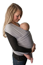 Load image into Gallery viewer, Baby Wrap Carrier, Easy to Put On-Sling, Swaddle Close Comfort - Adjustable Breastfeeding Cover - Lightweight Sling Baby Carrier for Infant - Soft, Comfortable & Breathable (Heather Gray)