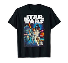 Load image into Gallery viewer, Star Wars Vintage Cast Poster T-Shirt