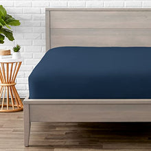 Load image into Gallery viewer, Bare Home Fitted Bottom Sheet Crib - Premium 1800 Microfiber - Ultra-Soft Wrinkle Free - Deep Pocket - Crib Fitted Sheet (Crib, Black)