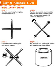 Load image into Gallery viewer, Artibear Outdoor Fire Pit Protective Shelter Cover Compatible for Solo Stove Bonfire, 21 Inch Round, Black