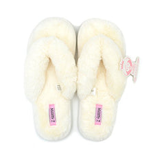 Load image into Gallery viewer, Millffy Women's Indoor Shoes Fashion Flax Home Lucy Refers to flip Flops Comfy Cozy Fur Slippers (5-6 M US, Cross Rose)