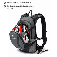 Load image into Gallery viewer, ROCKRAIN WindSeeker Insulation Hydration Cycling Backpack Pack with 2.5L BPA Free Leak Proof Water Bladder, Sufficient Storage Space for Outdoor Gear, for Cycling (Grey)