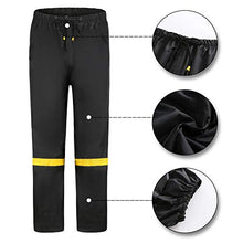 Load image into Gallery viewer, Ourcan Rain Suits for Men Fishing Rain Gear for Men Waterproof Lightweight Rain Coats for Men Waterproof with Hood and Pants (Black, S)