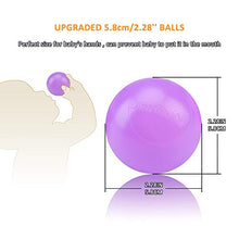 Load image into Gallery viewer, Lightaling 100pcs White & Purple Ocean Balls & Pit Balls Soft Plastic Phthalate & BPA Free Crush Proof - Reusable and Durable Storage Mesh Bag with Zipper
