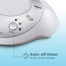 Load image into Gallery viewer, White Noise Sound Machine | Portable Sleep Therapy for Home , Office , Baby & Travel | 6 Relaxing & Soothing Nature Sounds , Battery or Adapter Charging Options , Auto-Off Timer | HoMedics Sound Spa