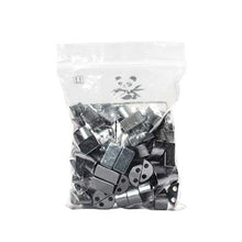 Load image into Gallery viewer, NBEADS 100 PCS Black Color Natural Gemstone Hematite Beads, Non-Magnetic Synthetic Half Round Loose Beads Charms Beads for DIY Jewelry Making