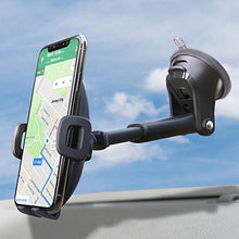 Load image into Gallery viewer, Suction Cup Phone Holder for Windshield/Dashboard/Window, Universal Dashboard & Windshield Sturdy Suction Cup Car Phone Mount with Strong Sticky Gel Pad,Compatible W/ iPhone, Samsung &Other Smartphone