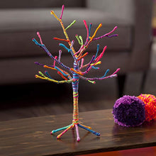 Load image into Gallery viewer, Craft-tastic - Yarn Tree Kit - Craft Kit Makes One 18" Tall Jewelry Organizer
