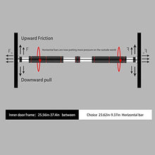 Load image into Gallery viewer, Doorway Pull Up and Chin Up Bar Upper Body Workout Bar for Home Gym Exercise Fitness & 440 LBS
