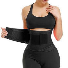 Load image into Gallery viewer, VENUZOR Waist Trainer Belt for Women - Waist Cincher Trimmer - Slimming Body Shaper Belt - Sport Girdle Belt (UP Graded) (Z1-Black, S)
