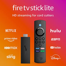 Load image into Gallery viewer, Fire TV Stick Lite with latest Alexa Voice Remote Lite (no TV controls), HD streaming device