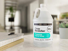 Load image into Gallery viewer, Clean Revolution Foaming Hand Soap Refill Supply Container. Ready to Use Formula. Spring Air Fragrance, 128 Fl. Oz