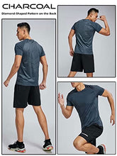 Load image into Gallery viewer, 5 Pack Men’s Active Quick Dry Crew Neck T Shirts | Athletic Running Gym Workout Short Sleeve Tee Tops Bulk (Edition 2, Large)