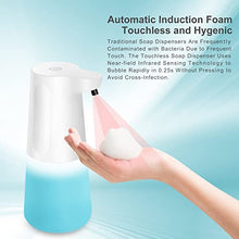 Load image into Gallery viewer, Wisekoti New Generation of Automatic Foaming Soap Dispenser, Electric and Rechargeable, Touchless Foam Soap Dispenser for Kitchen Sink & Bathroom Countertop, Dish Soap Dispenser, Hand Soap Dispenser