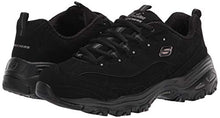 Load image into Gallery viewer, Skechers Sport womens D'LITES FRESH START Memory Foam Lace-up Sneaker,Black Silver,6.5 M US