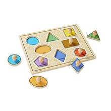 Load image into Gallery viewer, Melissa & Doug Deluxe Jumbo Knob Wooden Puzzle - Geometric Shapes (8 pcs)