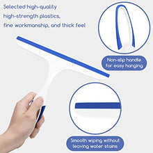 Load image into Gallery viewer, 4 Pack Shower Squeegee, Rubber Glass Shower Door Squeegee with 4 Shower Hooks, Hand Held Shower Door Squeegee with Hanging Hole Squeegee for Car Windows, Shower Glass Door, Windows