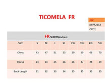 Load image into Gallery viewer, TICOMELA FR Shirt for Men Flame Resistant Shirts 6.5oz Light Weight Blue/Red Plaid Men's Fire Retardant Snap Shirts
