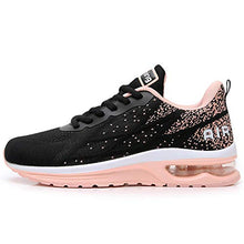 Load image into Gallery viewer, GANNOU Women's Air Athletic Running Shoes Fashion Sport Gym Jogging Tennis Fitness Sneaker Peachblack 7.5 B(M) US
