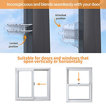 Load image into Gallery viewer, Sliding Door Lock Baby Safety - KOOPAO 6 Pack Slide Window Locks Closet Glass Doors Patio Child Safety Lock Perfect for Toddlers No Drilling Tools Needed Clear