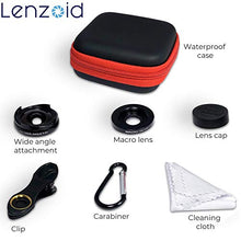 Load image into Gallery viewer, Phone Camera Wide Angle Lens 0.6X and 10x Macro HD 4K 2 in 1 Travel kit Detachable Clear Vision no Dark Circle