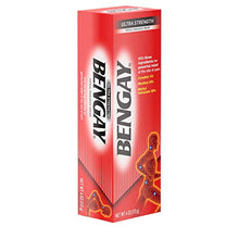 Load image into Gallery viewer, Ultra Strength Bengay Topical Pain Relief Cream, Non-Greasy Topical Analgesic for Minor Arthritis, Muscle, Joint, and Back Pain, Camphor, Menthol & Methyl Salicylate, 4 oz