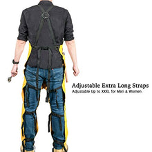 Load image into Gallery viewer, Leather Welding Apron Split Leg with 2 Pockets - Heavy Duty Cowhide Leather, Yellow (24X42-INCN)