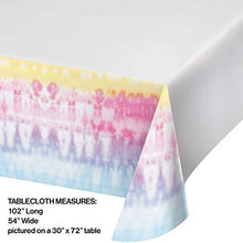 Load image into Gallery viewer, Tie Dye Party Paper Tablecloth, 1 ct