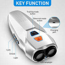 Load image into Gallery viewer, Dog Barking Control Devices Dual Sensor Anti Barking Device with Training/Deterrent Modes Dog Whistle to Stop Barking Ultrasonic Dog Barking Deterrent with LED Flashlight 25 FT Range Rechargeable