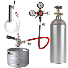 Load image into Gallery viewer, Draft Beer Line with Hexnut - Vinyl Hose ID 3/16 inch OD 7/16 inch Length 5ft, with Hexnut Assembly, Free Two Clamps, Prefect Connect Beer Tap Tower