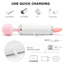 Load image into Gallery viewer, Perfect Size Realistic Tongue Licker with Multi Speed Líckíng&Vibrating Handheld Wireless Pussy Pleasure Massaging Tools for Female Underwear Therapy Device IPX7 Waterproof Tshirt