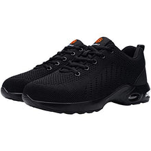 Load image into Gallery viewer, DYKHMILY Steel Toe Shoes for Men Lightweight Safety Work Shoes Slip Resistant Puncture Proof Indestructible Sneakers(13.5,Black,D9003)