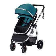 Load image into Gallery viewer, HAGADAY Baby Stroller for Newborn, 2 in 1 Baby Stroller with Reversible Seat, Infant Stroller with Canopy, Baby Bassinet Stroller(Blue)