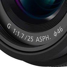 Load image into Gallery viewer, Panasonic Lumix G Lens, 25mm, F1.7 ASPH, Mirrorless Micro Four Thirds, H-H025K (USA Black)