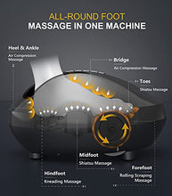 Load image into Gallery viewer, Cunmiso Life Foot Massager Machine With 2 Heat Modes & Remote, All-Round Shiatsu Foot Massager With Deep Kneading & Air Compression For Tired Muscles & Plantar Fasciitis, Fits Up To Men Size 12.5
