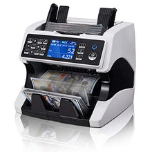 Load image into Gallery viewer, MUNBYN Bank Grade Money Counter Machine Mixed Denomination, Value Counting, Serial Number, Multi Currency, 2CIS/UV/IR/MG/MT Counterfeit Detection, Printer Enabled Bill Value Counter for Small Business