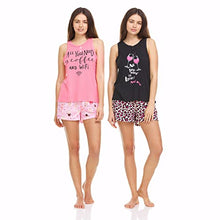 Load image into Gallery viewer, PURE CHAMP 4 Piece: Women’s Tank Top with Shorts Pajama Set – Ultra-Soft Lounge & Sleepwear