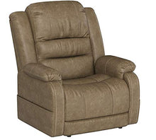 Load image into Gallery viewer, Signature Design by Ashley Barling Power Recliner Adjustable Headrest Mushroom
