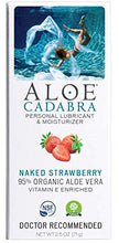 Load image into Gallery viewer, Aloe Cadabra Flavored Personal Lubricant Organic Passion Lube for Anal Sex, Oral, Women, Men & Couples, Naked Strawberry 2.5 Ounce (Pack of 5)