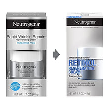 Load image into Gallery viewer, Neutrogena Rapid Wrinkle Repair Retinol Cream, Anti-Wrinkle Face & Neck Cream with Hyaluronic Acid & Retinol, Fragrance-Free Moisturizer, 1.7 oz