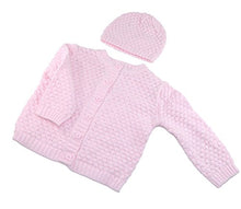 Load image into Gallery viewer, Baby Dove Newborn Popcorn Knit Cardigan & Beanie Gift Set-A Perfect Baby Sweater & Hat Outfit
