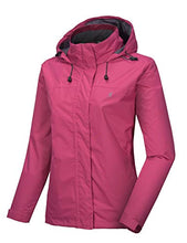 Load image into Gallery viewer, Little Donkey Andy Women¡¯s Waterproof Rain Jacket Lightweight Outdoor Windbreaker Rain Coat Shell for Hiking, Travel Rose S
