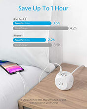Load image into Gallery viewer, Anker PowerPort Cube USB Power Strip with 3 Outlets and 3 USB Ports, Portable Design, 5 ft Extension Cord, Overload Protection for iPhone XS/XR, Compact for Travel, Cruise Ship and Office