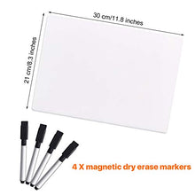 Load image into Gallery viewer, MAKELLO Small Dry Erase Lap White Board Portable Double Sided Learning Board for Classroom, 4 Pack